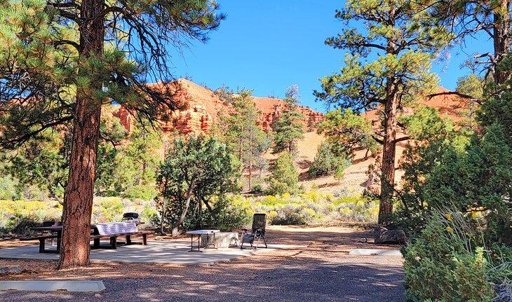 Un campamento pintoresco en el Campamento Red Canyon