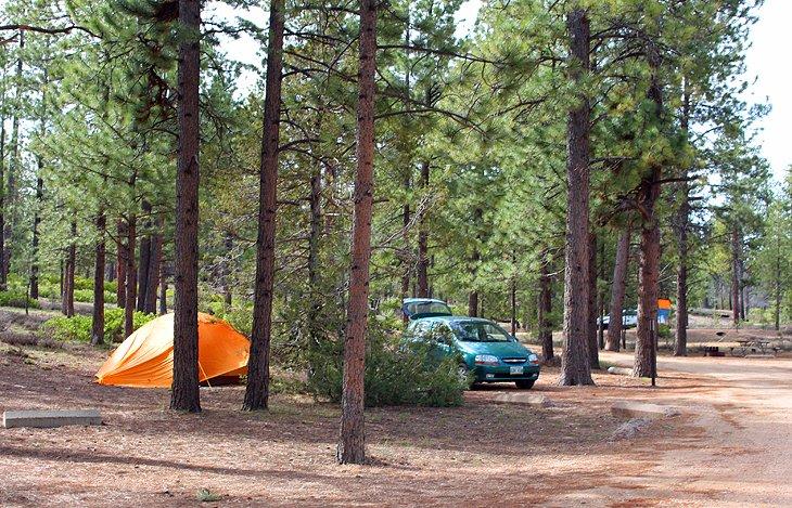 Campamento del Parque Nacional Bryce, Sunset Campground