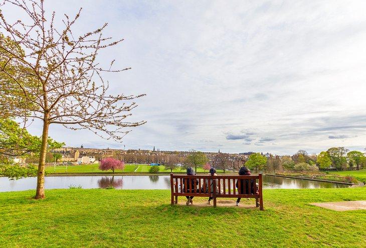 Estanque en el Parque Inverleith