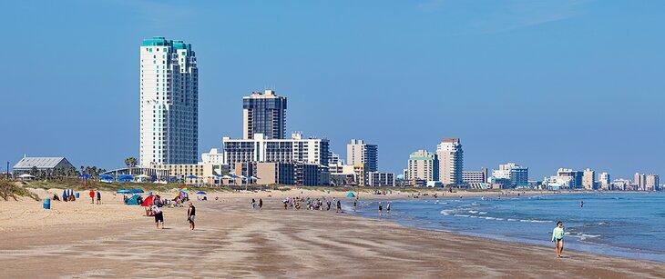 Plage sur South Padre Island, Texas