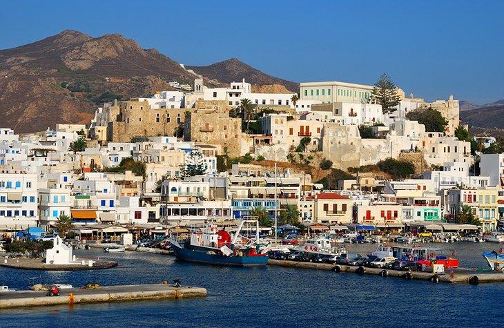 Ciudad de Naxos, la capital de la Isla de Naxos