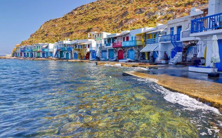 Casas de pescadores en el pueblo de Klýma, Isla de Milos