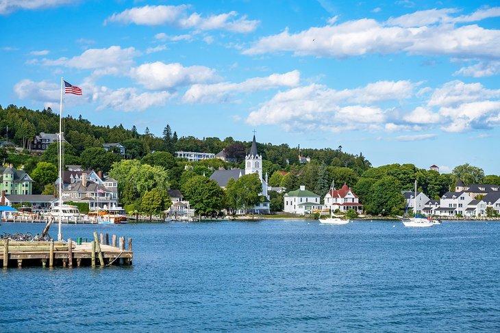 Vista de la Isla Mackinac, Míchigan