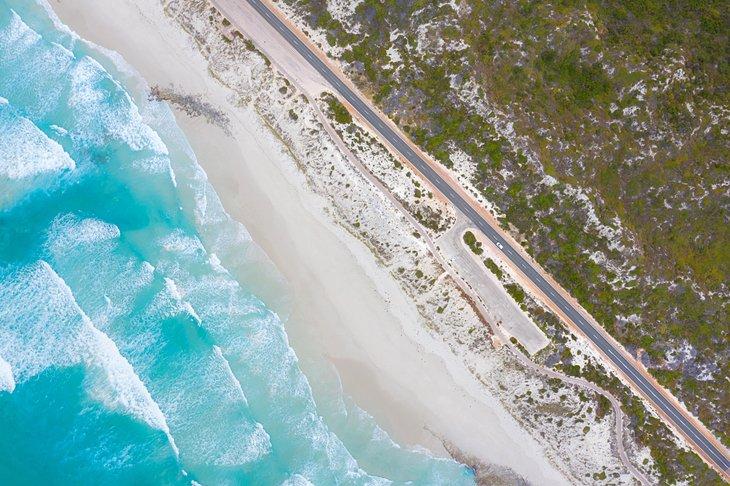 Vista aérea de Great Ocean Drive en Esperance