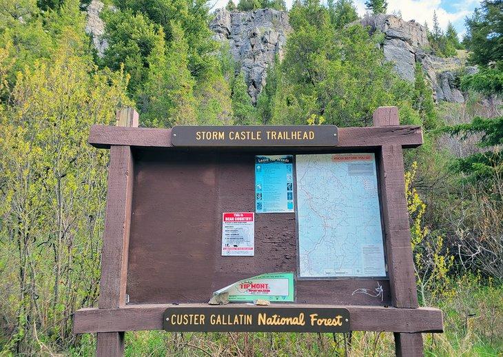 Point de départ du sentier Storm Castle