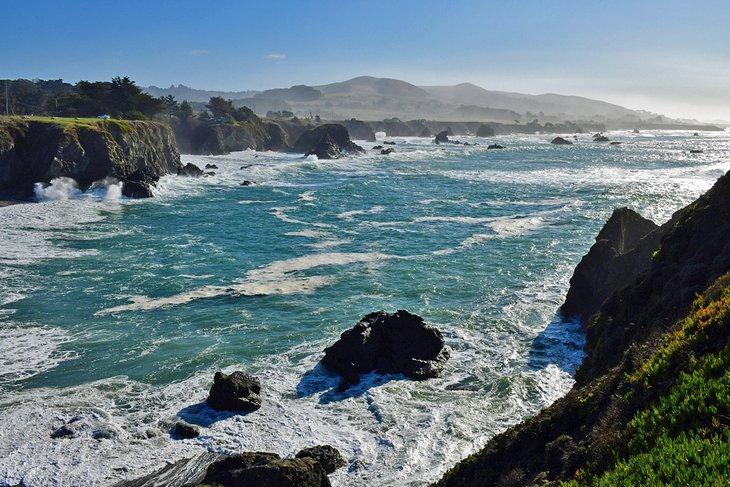 Côte près de Bodega Bay, Californie