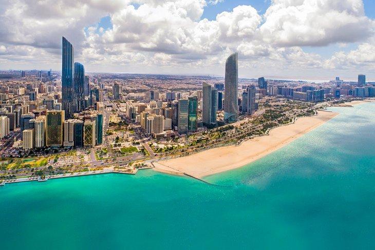 Vista aérea de Abu Dabi