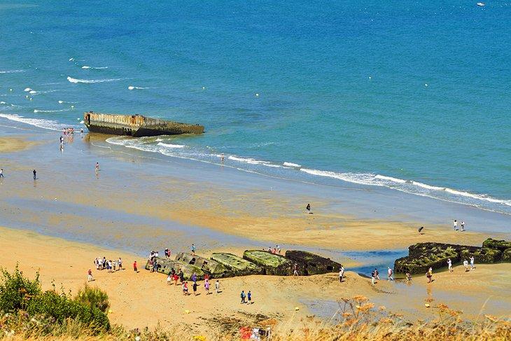 Campos de batalla del Día D en Normandía y playas de desembarco