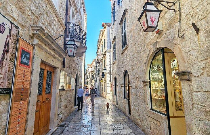Una calle en Dubrovnik