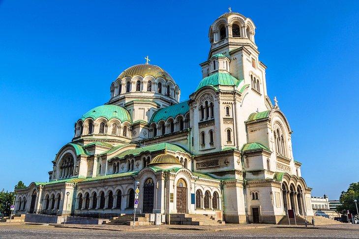 La Catedral Alexander Nevsky en Sofía, Bulgaria