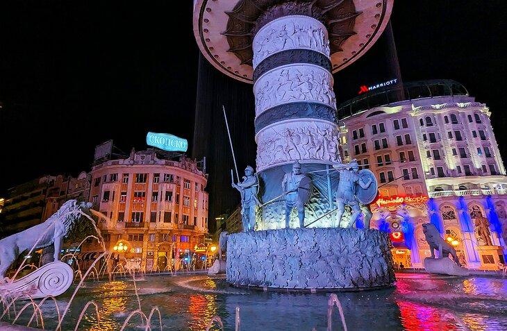 Noche en Skopje