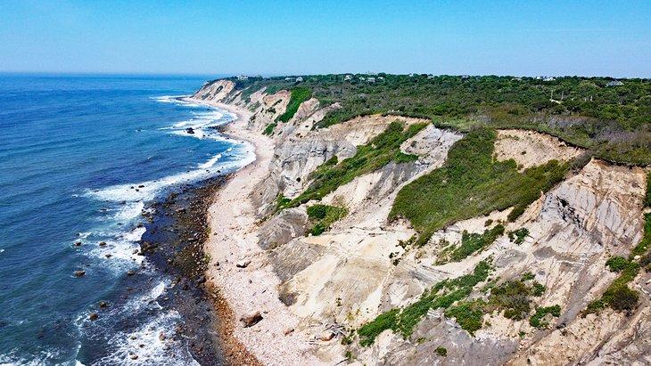Los Acantilados Mohegan en Block Island, Rhode Island