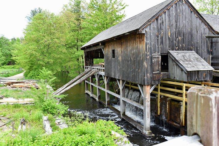 Scierie de bois à Old Sturbridge Village