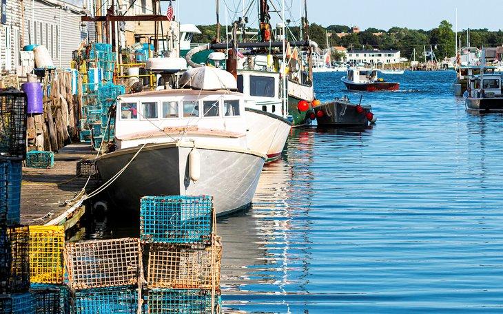Bateaux de pêche à Portland, Maine