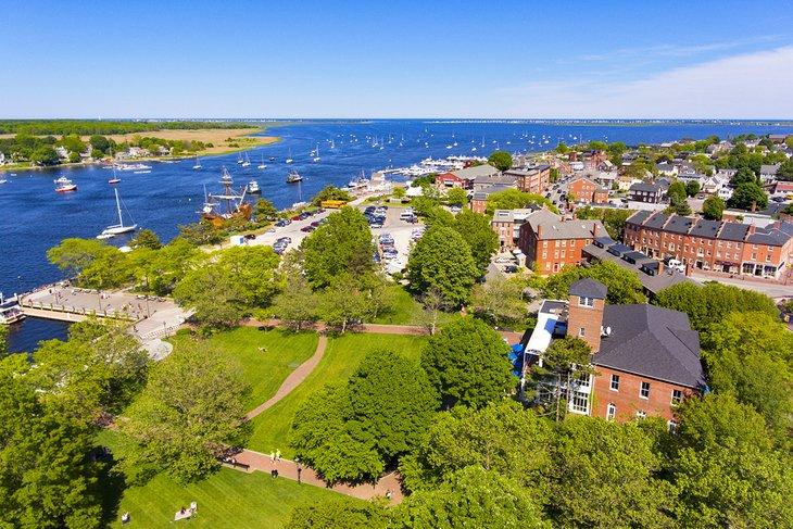 Vue aérienne de Newburyport