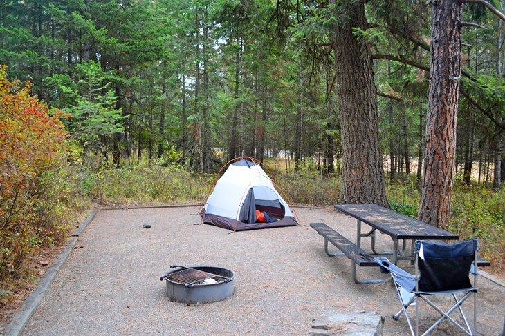 Camping en Farragut State Park