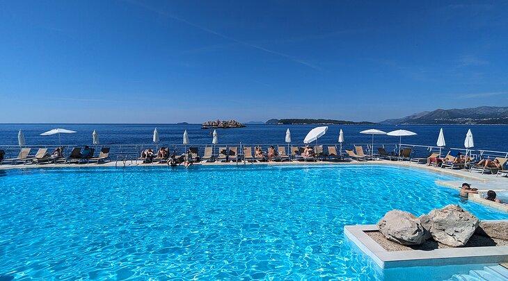 Las piscinas del Hotel Dubrovnik Palace