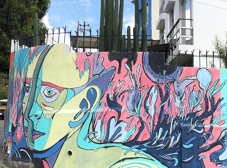 Straßenkunst ist überall in Quito