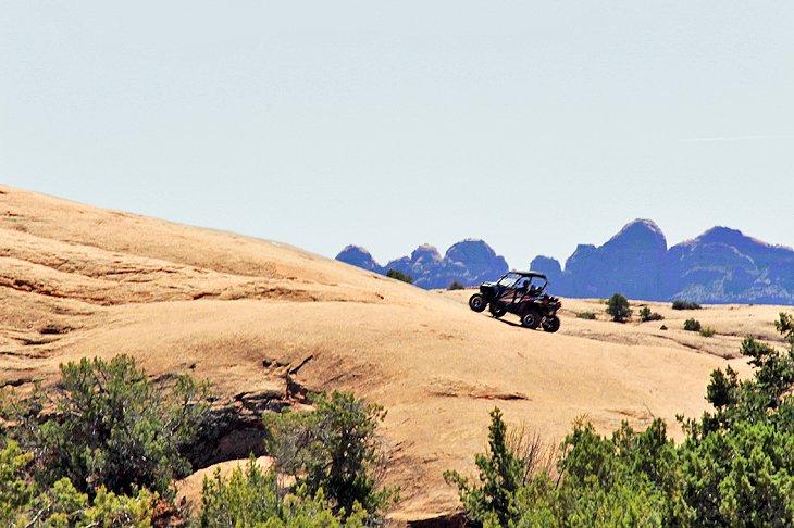 ATV en el área recreativa Sand Flats