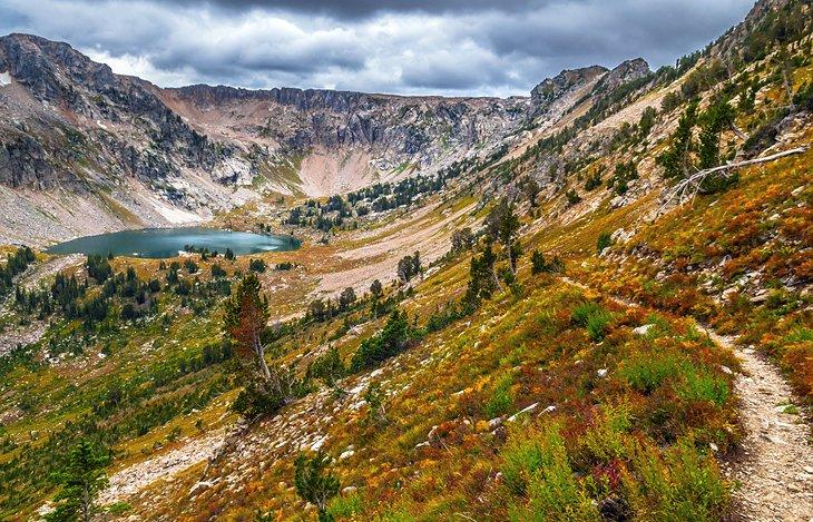 Lac Solitude depuis Paintbrush Divide