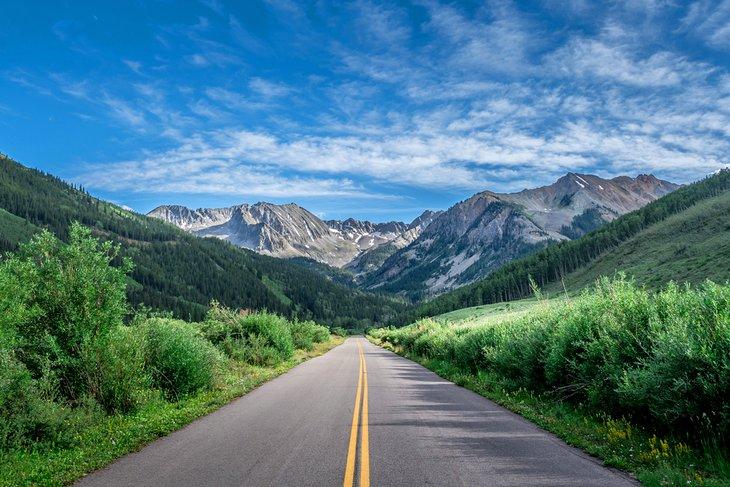 Castle Creek Road cerca de Aspen