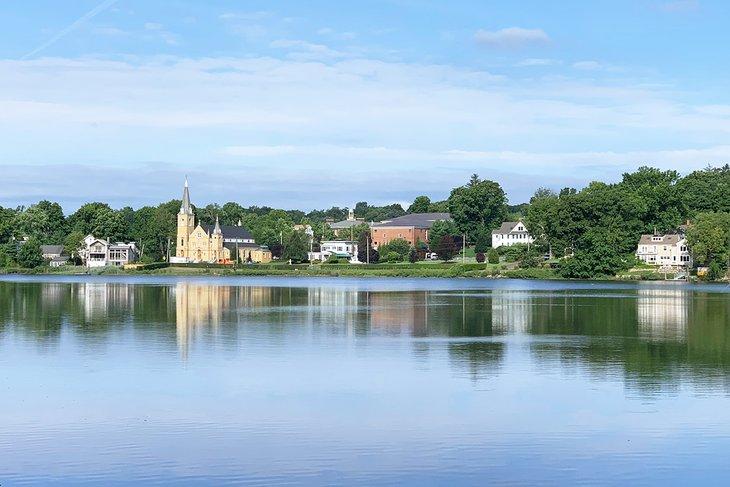 Río Saugatuck en Westport, CT