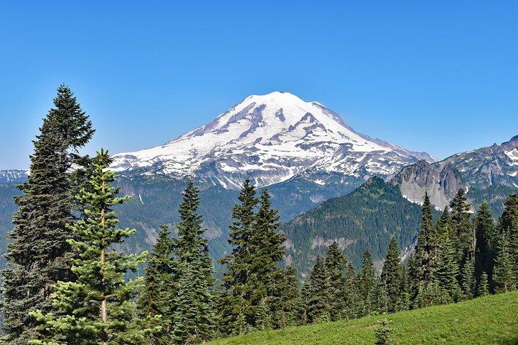 Mount Rainier vom Shriner Peak Trail