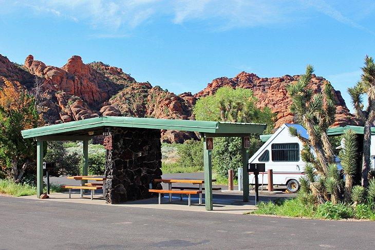 Camping en el Parque Estatal Snow Canyon