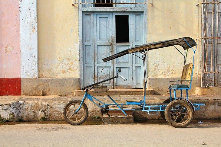 Rickshaw tradicional cubano en Remedios