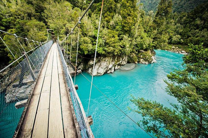 Pont sur le Hokitika Gorge