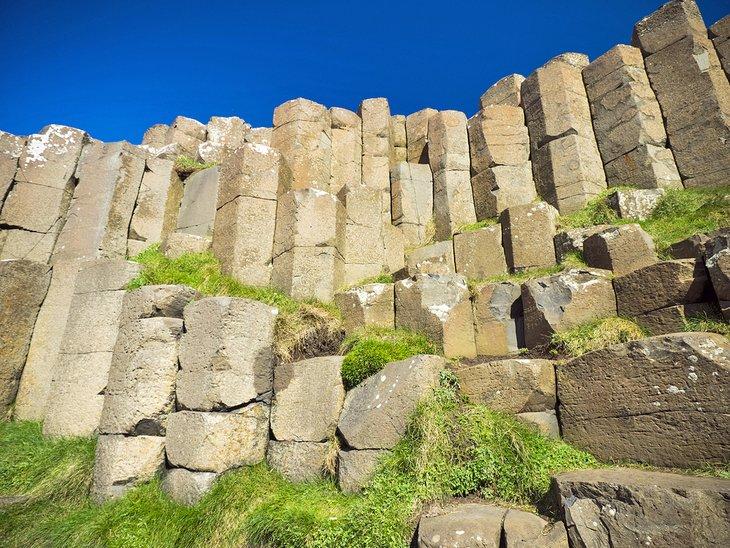 Columnas de roca en la Calzada del Gigante