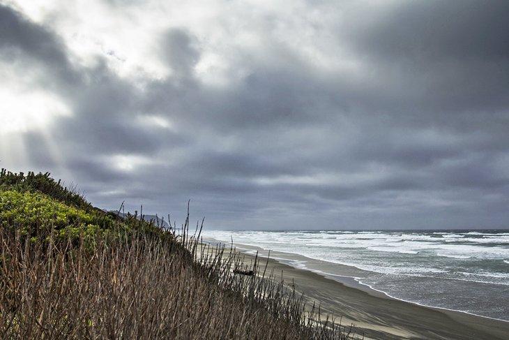 Clima tormentoso en el Camping Tillicum Beach
