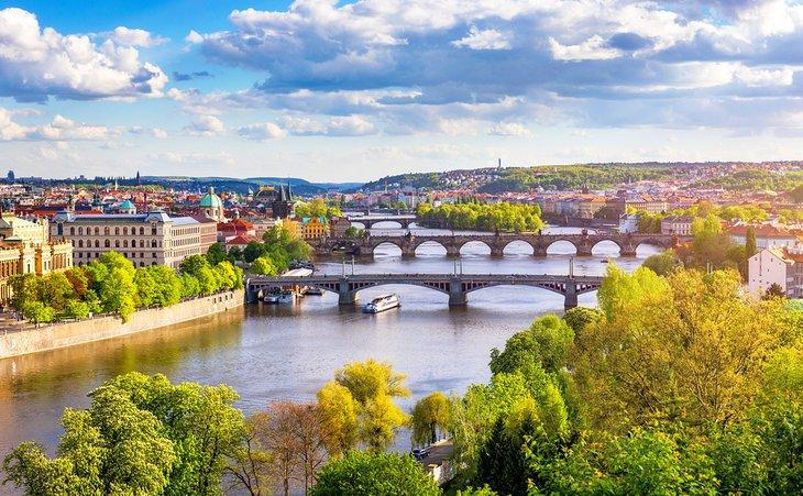 Vista de Praga desde el Parque Letna