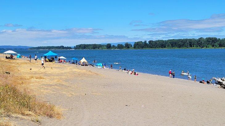 Playa Walton, Isla Sauvie