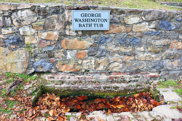 La bañera de George Washington en Berkeley Springs