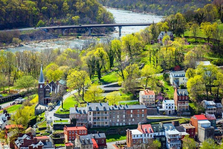 Vista de Harpers Ferry, Virginia Occidental
