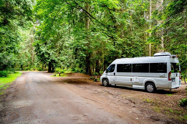 Wohnmobil-Stellplatz im Ruckle Provincial Park