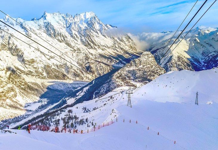 Estación de esquí Courmayeur, Italia