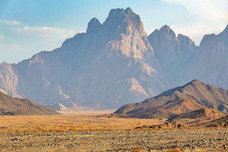 Paisaje del Desierto Oriental de Egipto