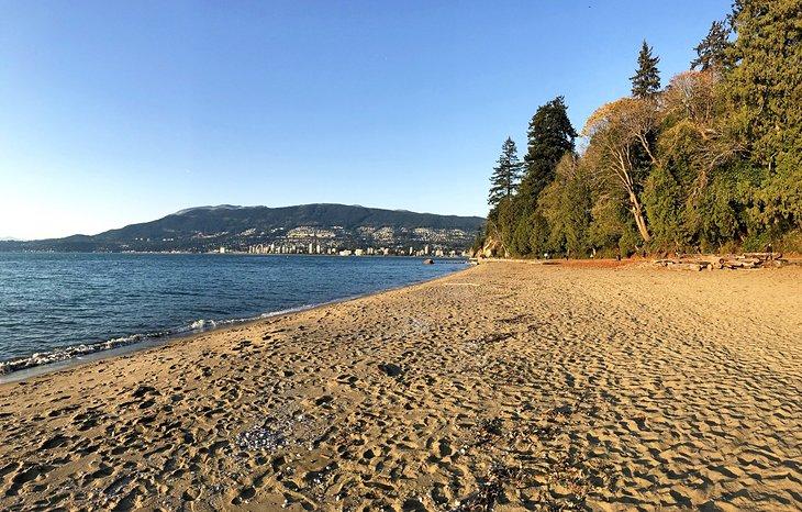 Plage de Second Beach à Stanley Park