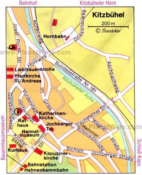 Mapa de Kitzbühel - Atracciones Turísticas