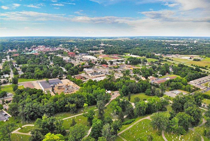 Vista aérea de Delaware, Ohio