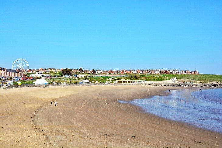 Plage de Barry Island près de Cardiff, Pays de Galles