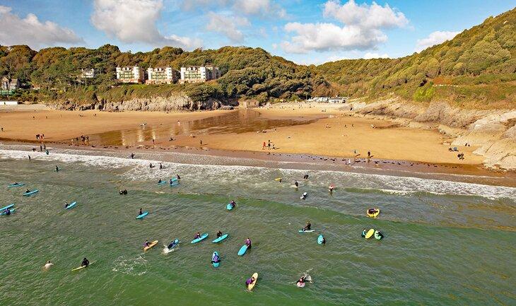 Plage de Caswell Bay