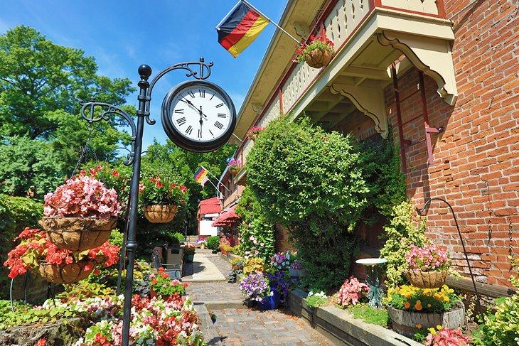 La zone du German Village à Columbus