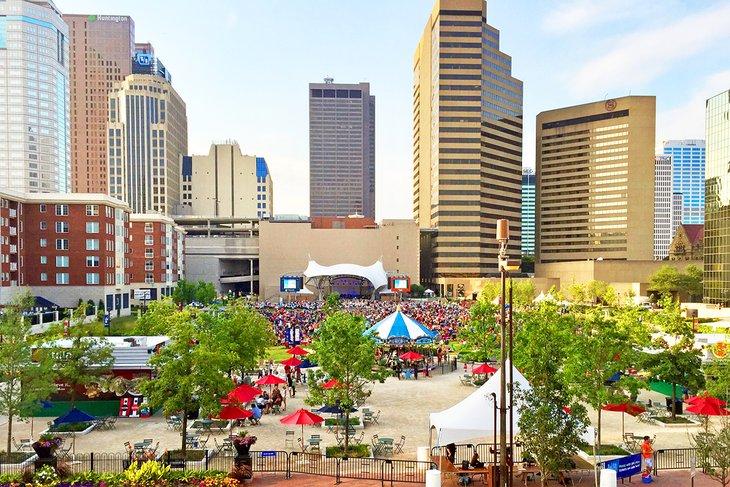 Zone de divertissement de Columbus Commons