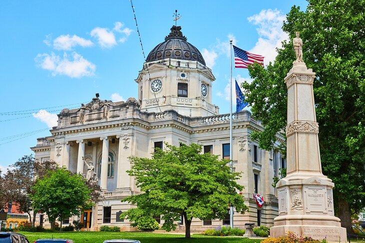 Palais de justice du comté de Monroe, Bloomington, Indiana