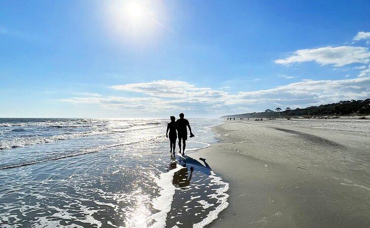 Caminando por la playa, Hilton Head