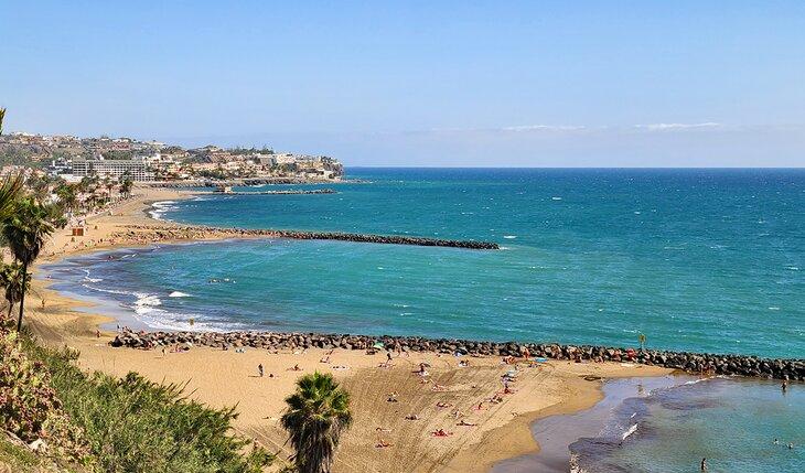 Blick über Playa del Ingles und Playa del Veril