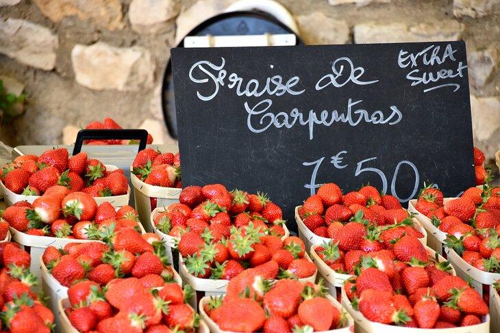 Fresas de Carpentras a la venta